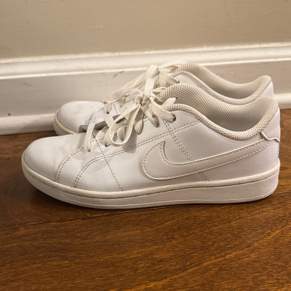 Nike White Low-Top Leather Sneakers